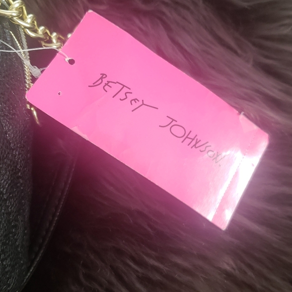 Betsey Johnson Rare Limited Edition Black Mini Barrel Shot Beads Crossbody Purse - Picture 10 of 10